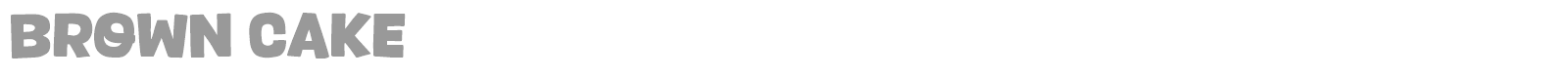 Brown Cake font preview